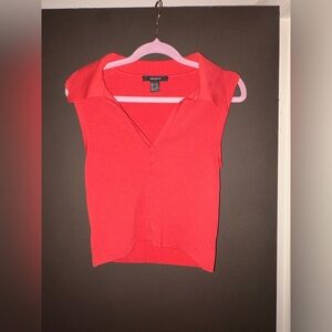 Forever 21 Coral Sleeveless Blouse